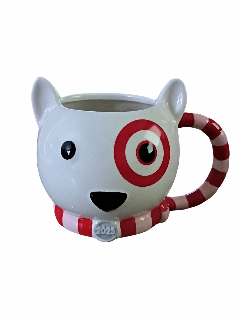 Target Wondershop Bullseye Dog Ceramic Mug - White and Red